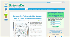 Desktop Screenshot of businessplanjournal.com