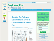 Tablet Screenshot of businessplanjournal.com